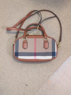 Leather Trim crossbody
